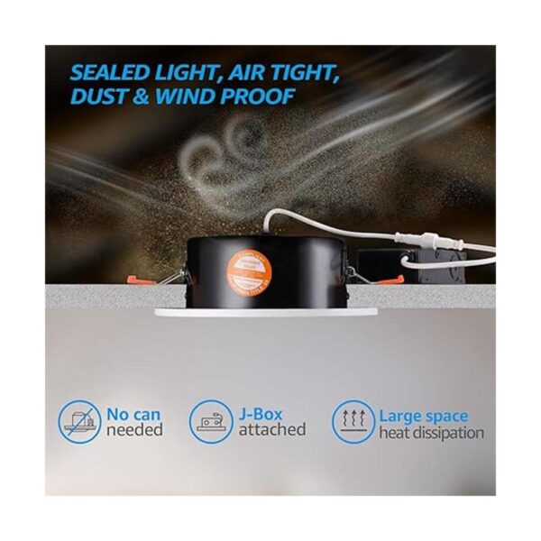 TORCHSTAR Gimbal LED empotrable de 6 pulgadas con caja de_2
