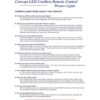Concept Lighting 203L Luz LED de control remoto