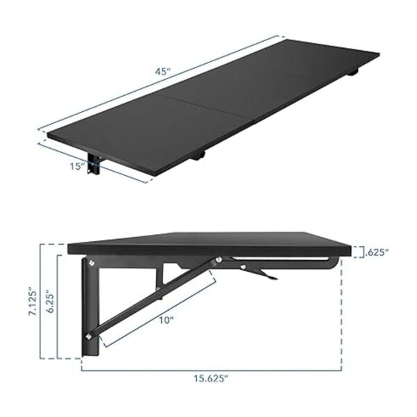 MOUNTIT Mesa desplegable resistente 45 x 15 x 7.125_4