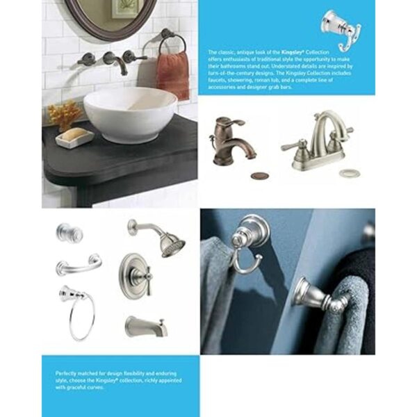 Moen YB5422ORB Kingsley Barra de toalla doble de baño de_3