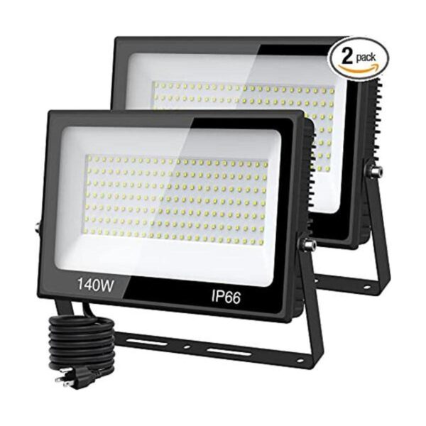 Olafus Paquete de 2 luces LED de inundación equivalente a