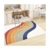 USTIDE Alfombra de arco iris de 5 x 7 pulgadas alfombra