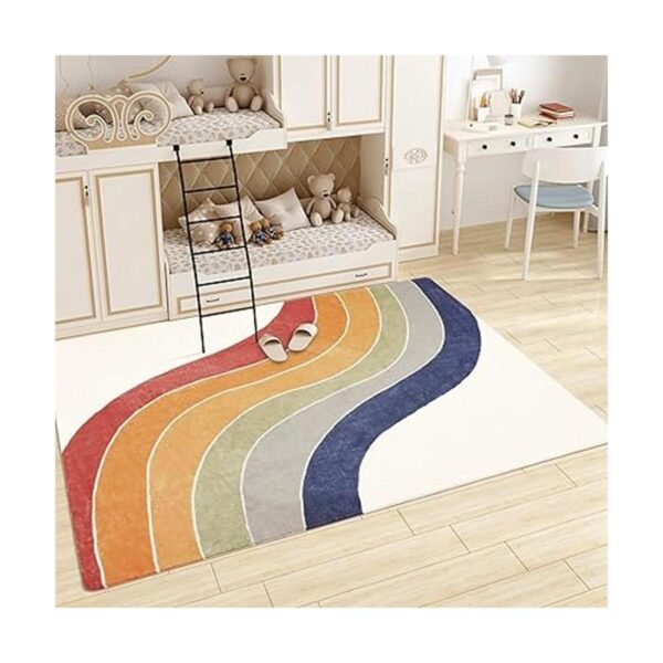 USTIDE Alfombra de arco iris de 5 x 7 pulgadas alfombra
