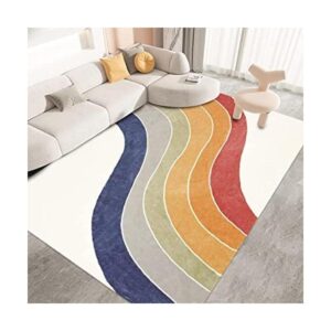 USTIDE Alfombra de arco iris de 5 x 7 pulgadas alfombra