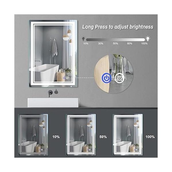 FITLAND Espejo LED de tocador de baño de 28 x 20 pulgadas_5