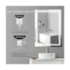 FITLAND Espejo LED de tocador de baño de 28 x 20 pulgadas_3