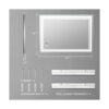 FITLAND Espejo LED de tocador de baño de 28 x 20 pulgadas_2