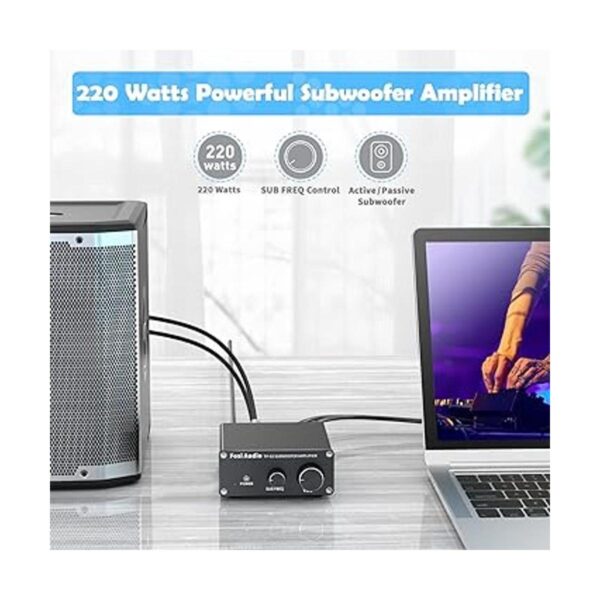 Fosi Audio TP02 TDA7498E Amplificador de subwoofer mini_4