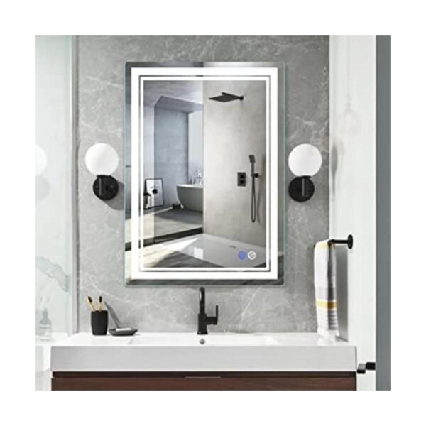 FITLAND Espejo LED de tocador de baño de 28 x 20 pulgadas_1