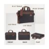 Banuce Maletín de nailon impermeable para hombres de viaje_4