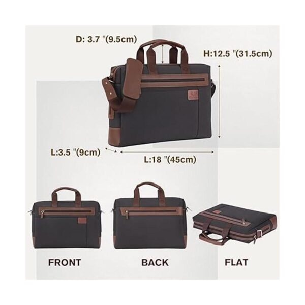 Banuce Maletín de nailon impermeable para hombres de viaje_4