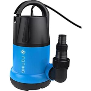 FOTING Bomba de sumidero sumergible de 1 HP para agua