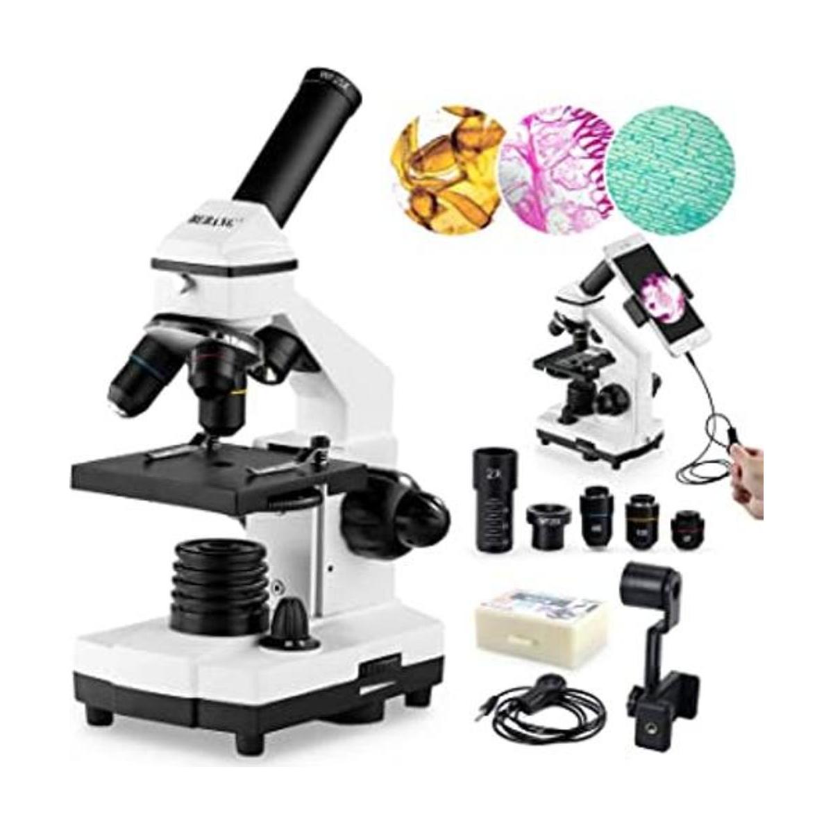 Microscopios 100X2000X para niños estudiantes y adultos