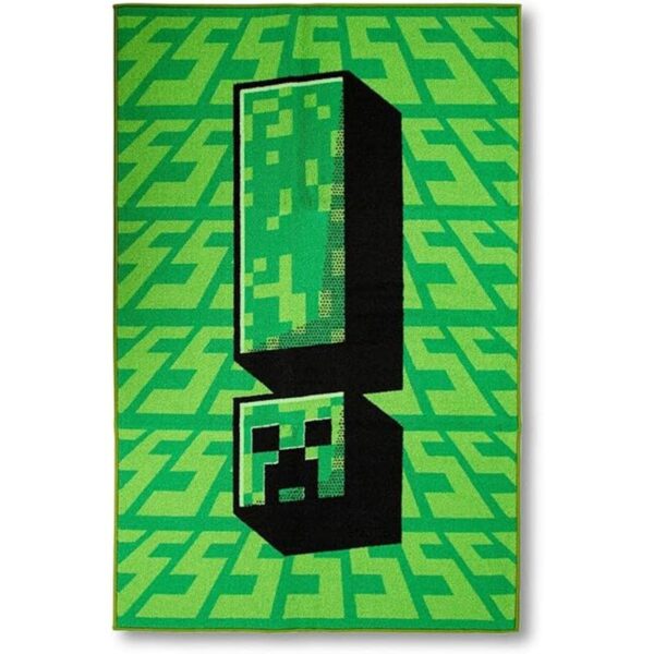 Minecraft Green Creeper Alfombra estampada 59.8 x 39.0 in