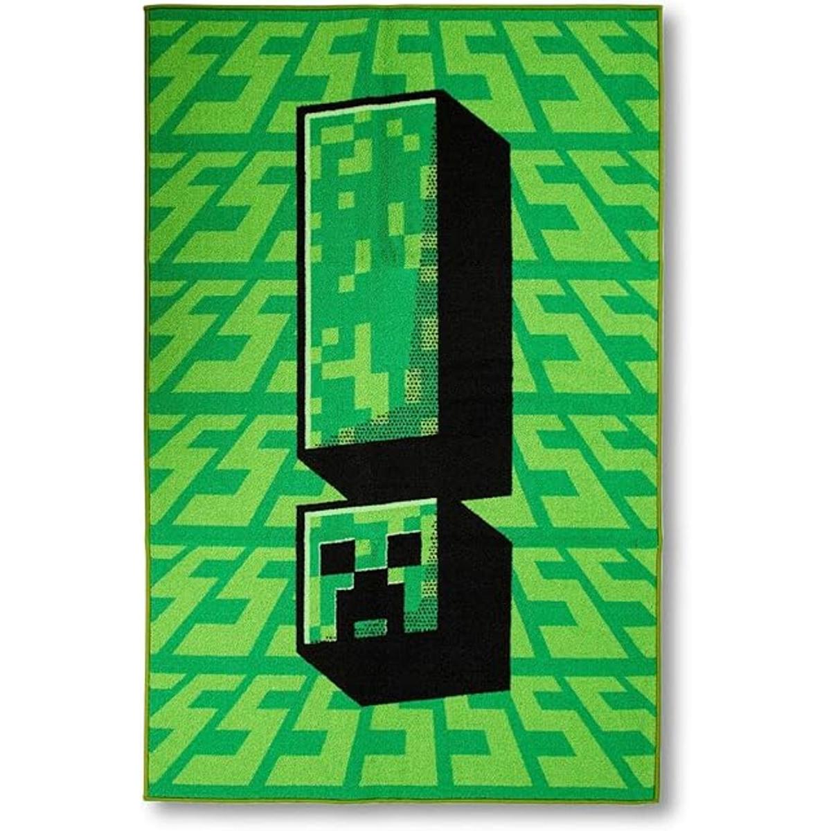 Minecraft Green Creeper Alfombra estampada 59.8 x 39.0 in