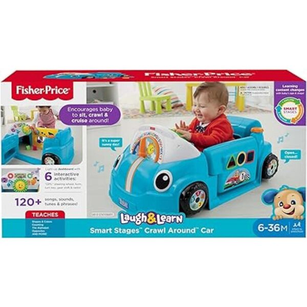 Laugh Learn Etapas de Smart Crawl Azul alrededor coche_6
