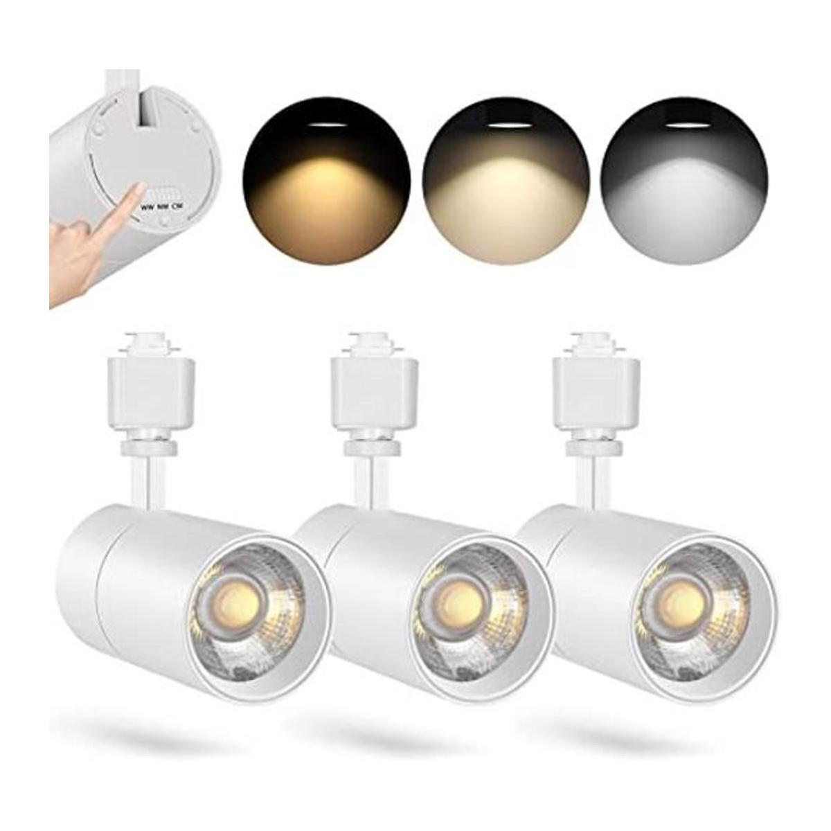 VANoopee Cabezales de iluminación de riel de 3 colores en