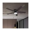 Portage Bay 50251 Hugger Ventilador de techo negro mate