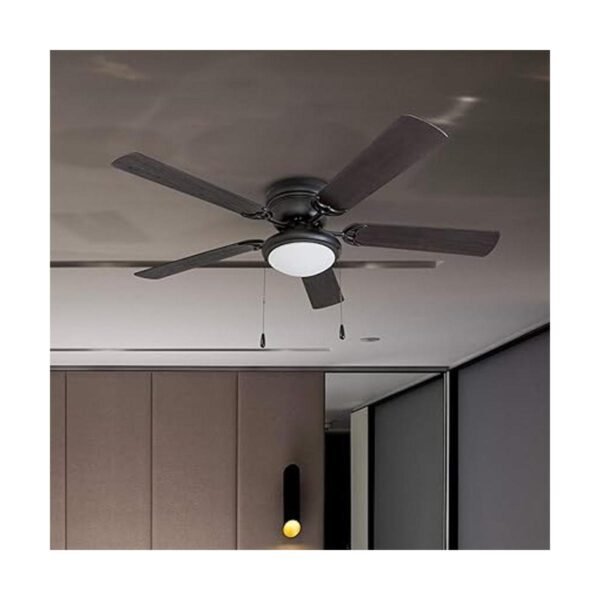Portage Bay 50251 Hugger Ventilador de techo negro mate