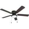 Portage Bay 50251 Hugger Ventilador de techo negro mate