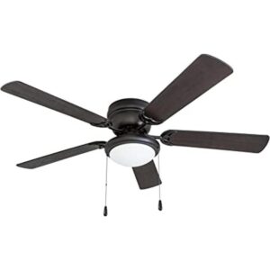 Portage Bay 50251 Hugger Ventilador de techo negro mate