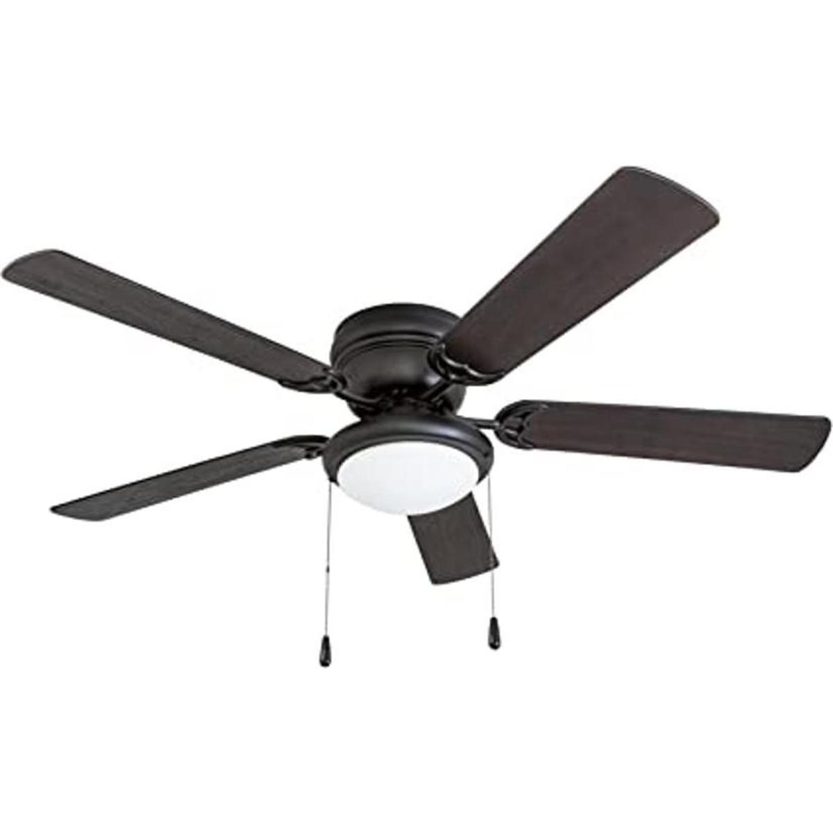 Portage Bay 50251 Hugger Ventilador de techo negro mate