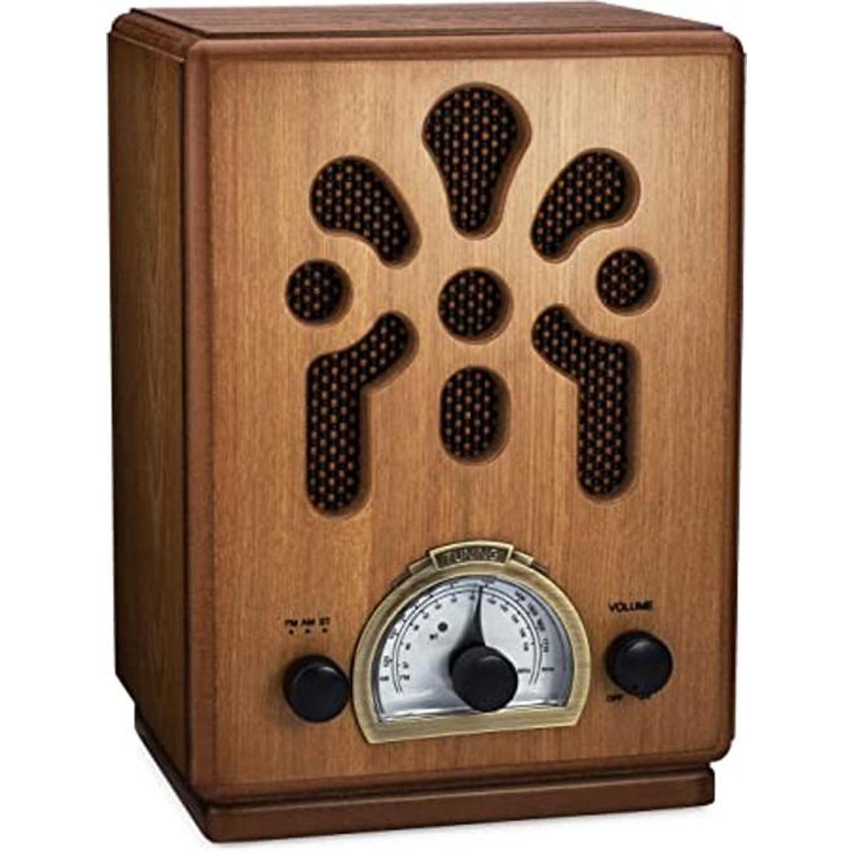 ClearClick Radio AMFM de estilo retro clásico vintage con