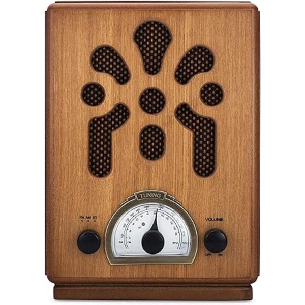 ClearClick Radio AMFM de estilo retro clásico vintage con_2
