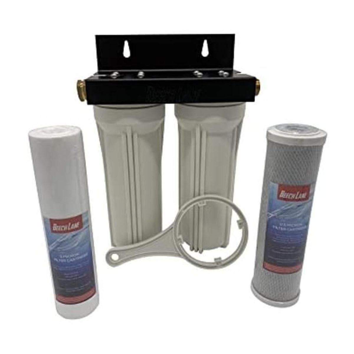 Beech Lane Sistema externo de filtro de agua dual para RV