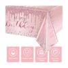3 manteles de oro rosa y rosa manteles de plástico con