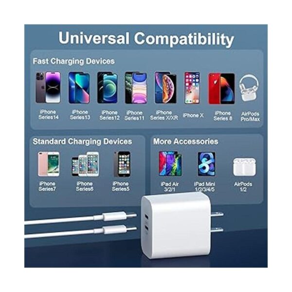 Cargador rápido para iPhone 14 13 12 certificado MFi_4