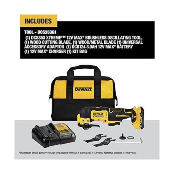 DEWALT XTREME Kit de herramientas oscilantes inalámbricas