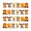 Haconba Juego de 24 juguetes de peluche de safari de la_1