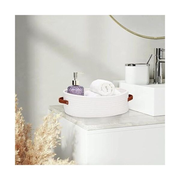 HLWDFLZ Cesta organizadora de encimera de baño cesta de
