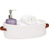 HLWDFLZ Cesta organizadora de encimera de baño cesta de
