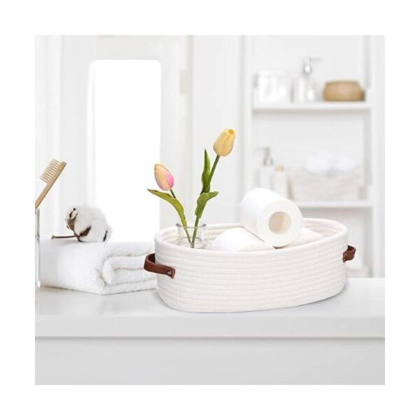 HLWDFLZ Cesta organizadora de encimera de baño cesta de
