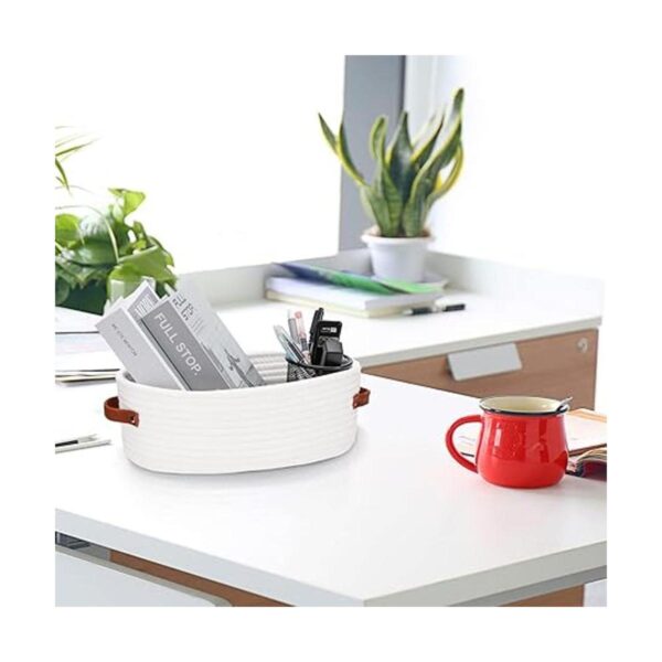 HLWDFLZ Cesta organizadora de encimera de baño cesta de