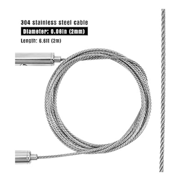 Paquete de 4 cables ajustables para colgar fotos de 66_3