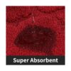 COSY HOMEER Alfombras de cocina suaves 2 piezas para