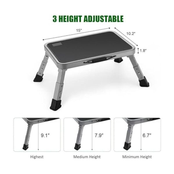 Jocauto Taburete plegable taburete ajustable con