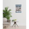 Welcome To The Lake Lienzo decorativo para pared diseño_3