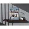 Welcome To The Lake Lienzo decorativo para pared diseño_2