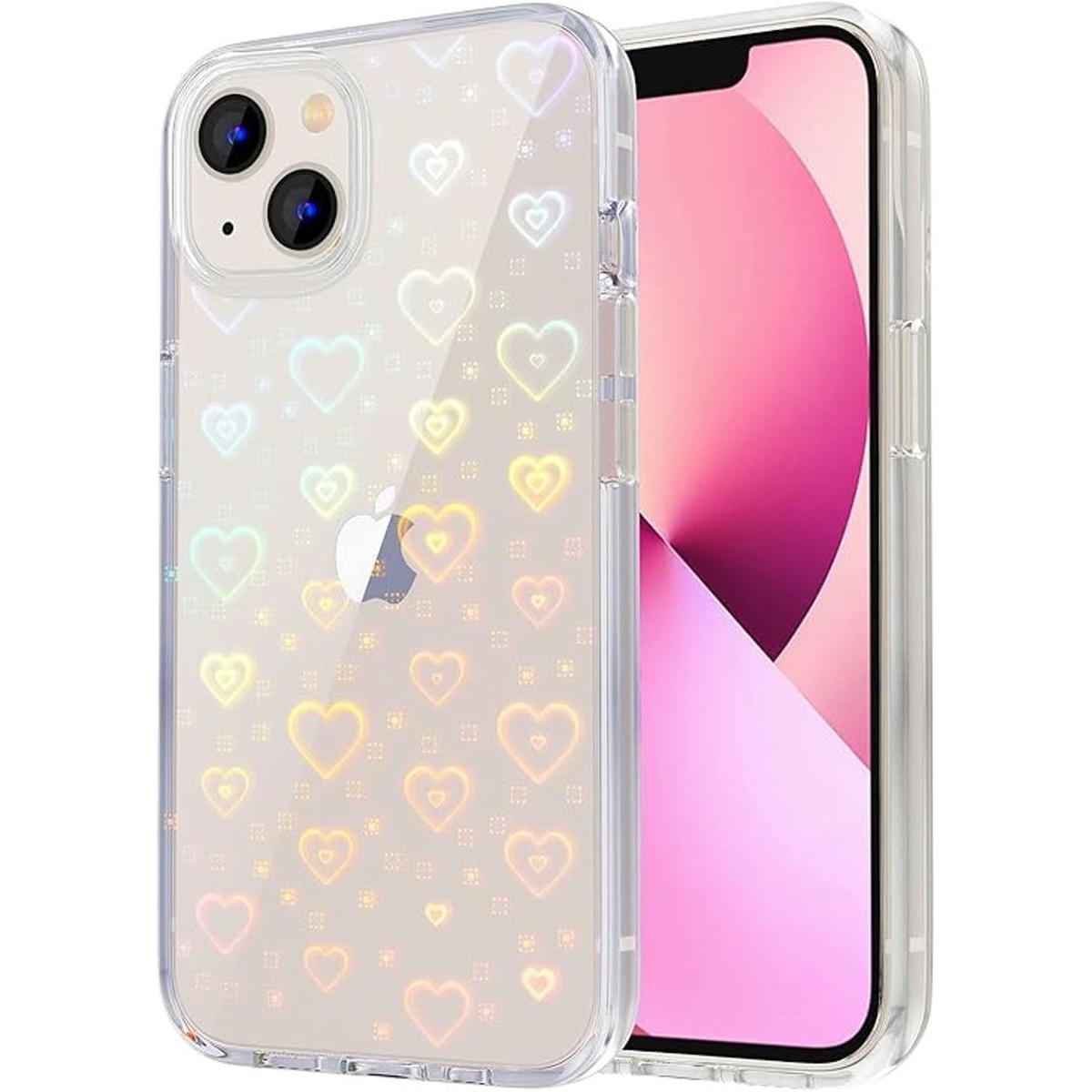 Tksafy Funda compatible con iPhone 13 diseño holográfico