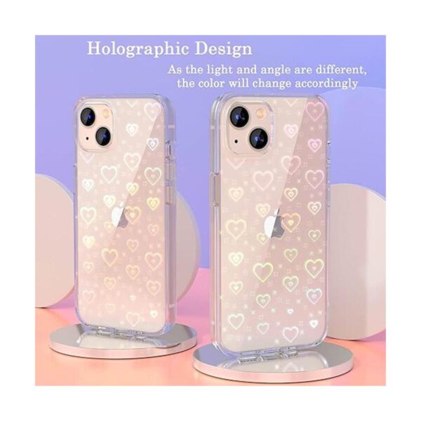 Tksafy Funda compatible con iPhone 13 diseño holográfico_3