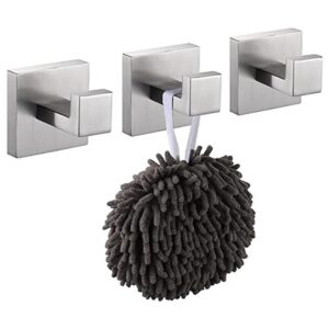 KOKOSIRI Bath Towel Hook Wall Mount Square Robe Hook Coat_1