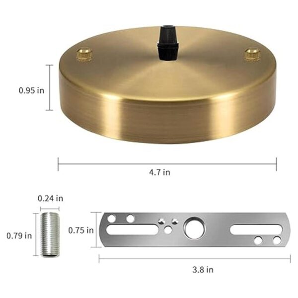 VTYXCTIGJ Kit de toldo de luz dorado 4.7 pulgadas UL_2