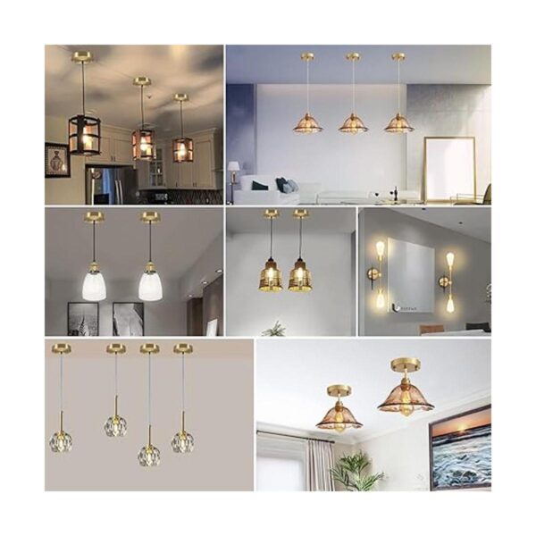 VTYXCTIGJ Kit de toldo de luz dorado 4.7 pulgadas UL_3
