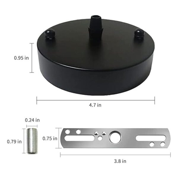 VTYXCTIGJ Kit de toldo de luz negro 4.7 pulgadas de EE._2