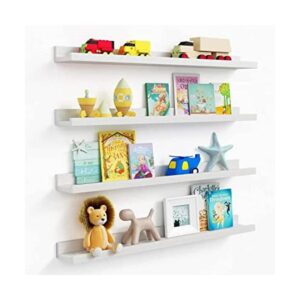 Estantería flotante blanca para niños juego de 4