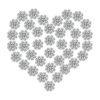 Paquete de 100 adornos de diamantes de imitación de 0.394